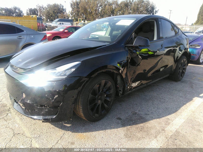 VIN 5YJYGDEE5MF287577 2021 TESLA MODEL Y LONG RANGE