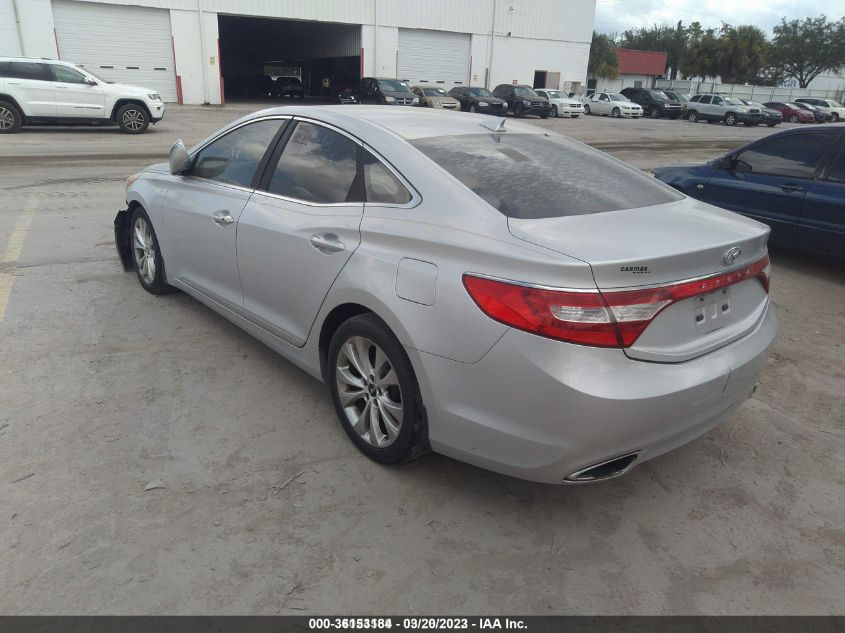 2013 HYUNDAI AZERA KMHFG4JG8DA221222
