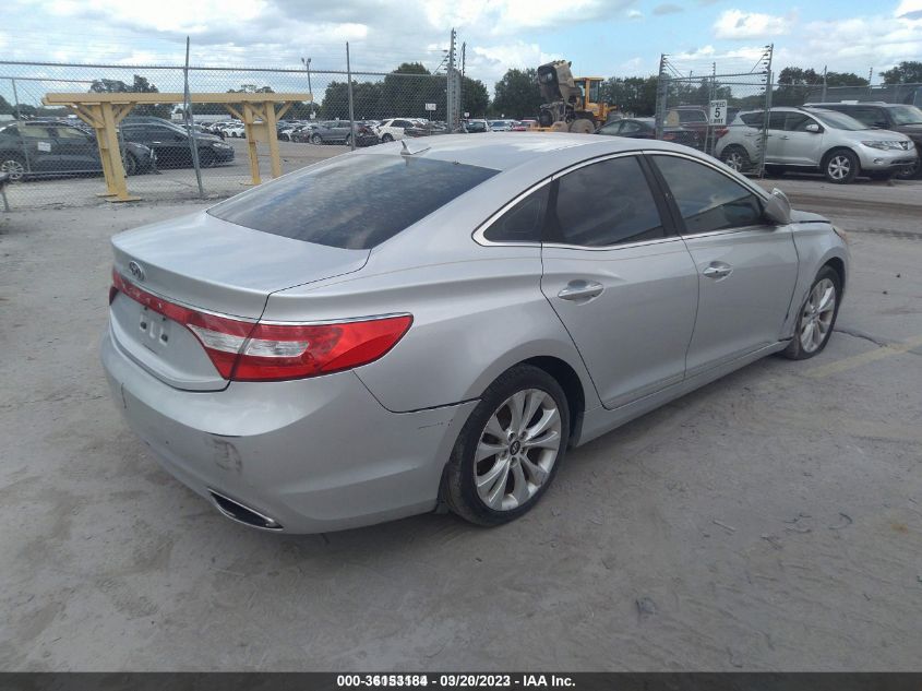 2013 HYUNDAI AZERA KMHFG4JG8DA221222