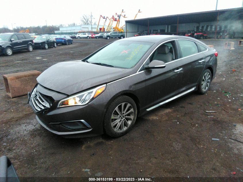 2016 HYUNDAI SONATA 2.4L SPORT - 5NPE34AF9GH435877