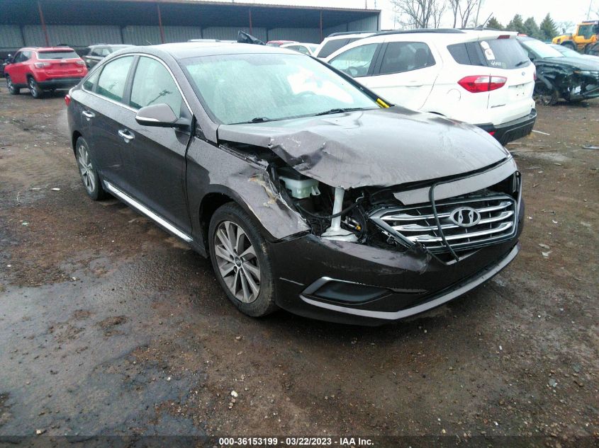 2016 HYUNDAI SONATA 2.4L SPORT - 5NPE34AF9GH435877