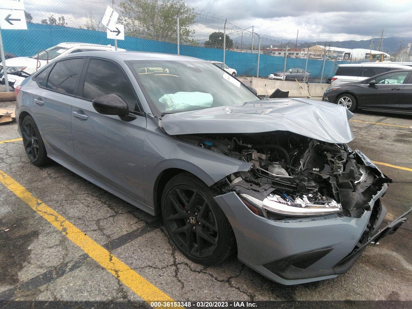 VIN 2HGFE2F52NH581158 2022 HONDA CIVIC SEDAN SPORT