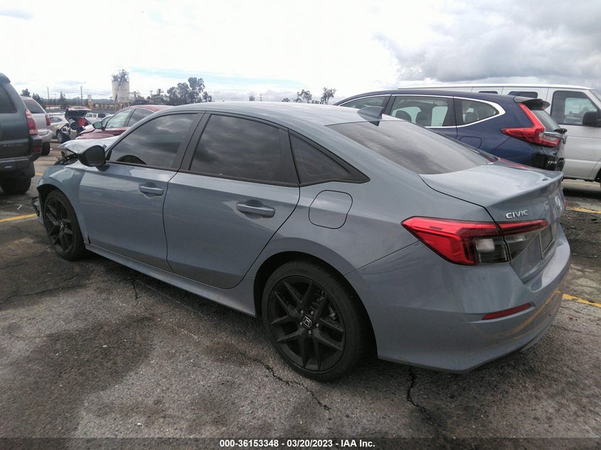 VIN 2HGFE2F52NH581158 2022 HONDA CIVIC SEDAN SPORT