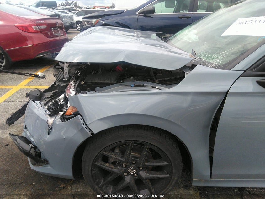 VIN 2HGFE2F52NH581158 2022 HONDA CIVIC SEDAN SPORT