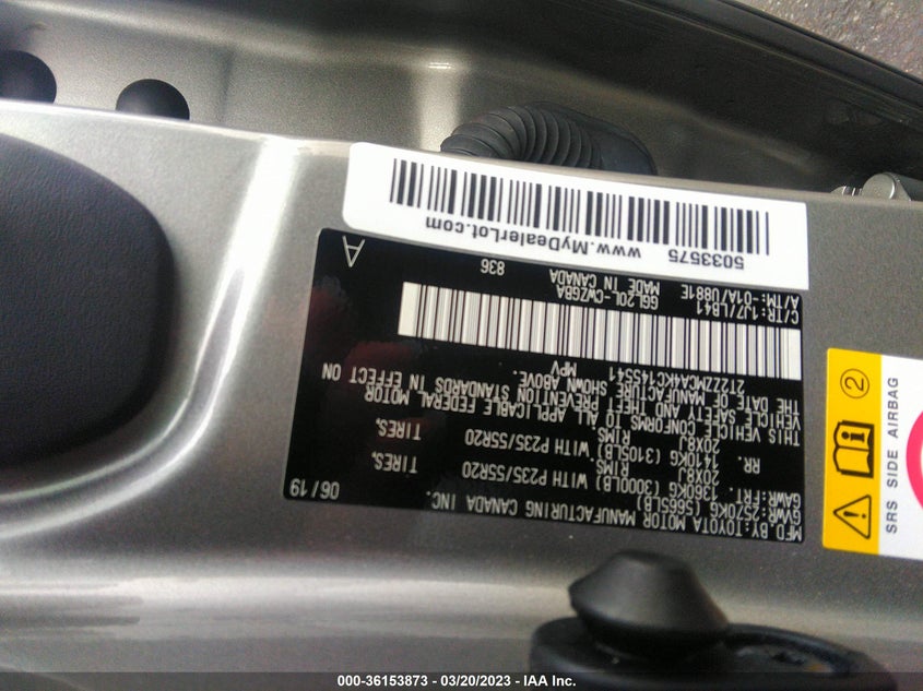 VIN 2T2ZZMCA4KC145541 2019 LEXUS RX RX 350
