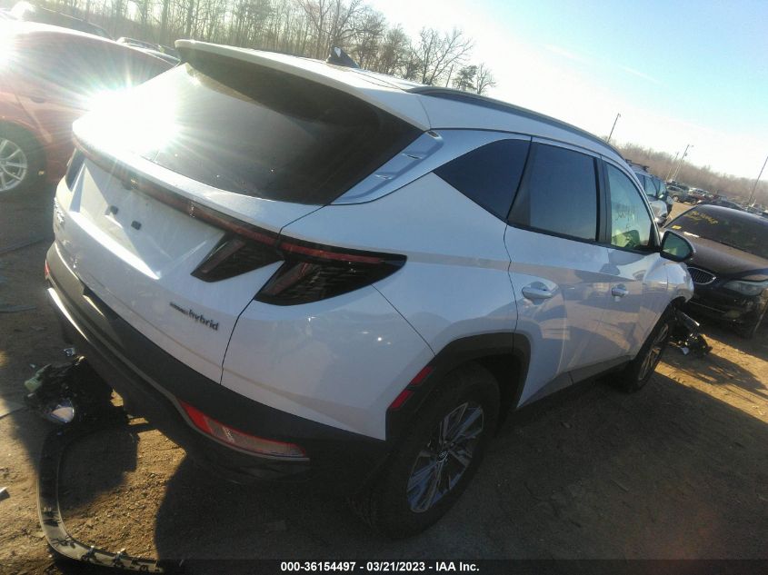 2022 HYUNDAI TUCSON HYBRID BLUE - KM8JBCA15NU030906