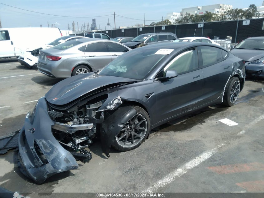 VIN 5YJ3E1EB7NF158374 2022 TESLA MODEL 3 LONG RANGE