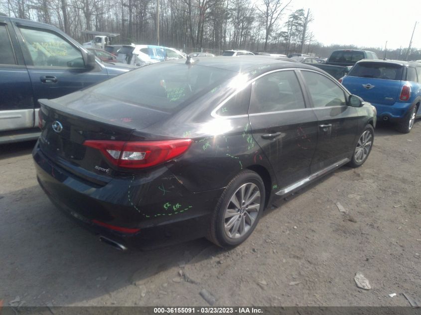 2015 HYUNDAI SONATA 2.4L SPORT - 5NPE34AF4FH085685