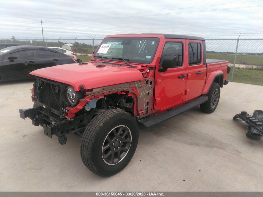VIN 1C6HJTFG2ML603355 2021 JEEP GLADIATOR OVERLAND