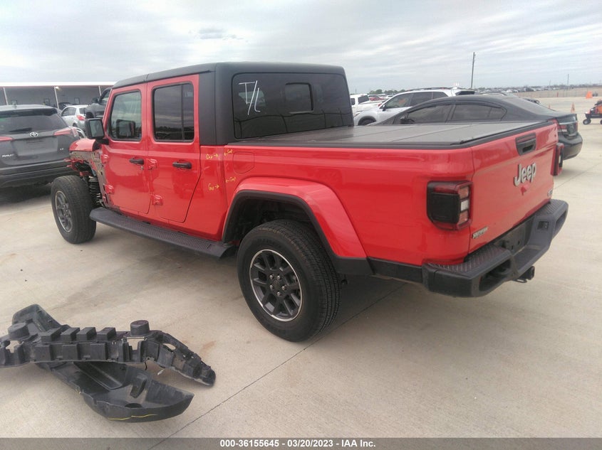 VIN 1C6HJTFG2ML603355 2021 JEEP GLADIATOR OVERLAND