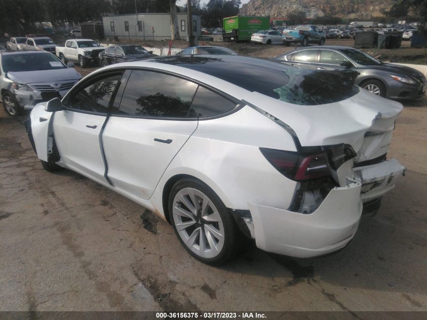 2021 TESLA MODEL 3 LONG RANGE - 5YJ3E1EB3MF077015
