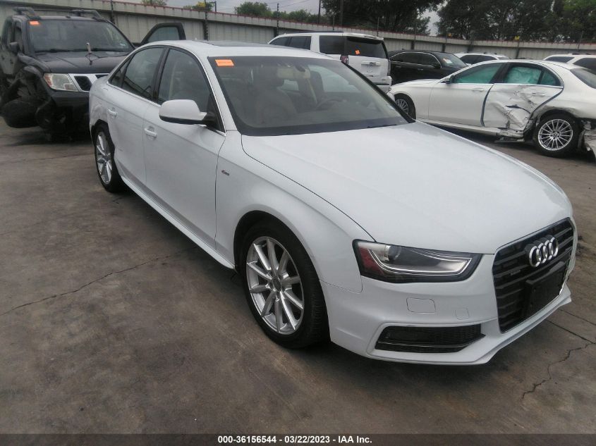 2014 AUDI A4 PREMIUM PLUS - WAUFFAFLXEN014012