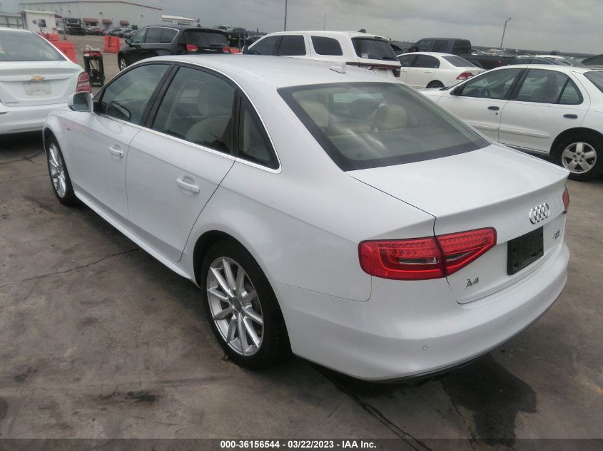 2014 AUDI A4 PREMIUM PLUS - WAUFFAFLXEN014012