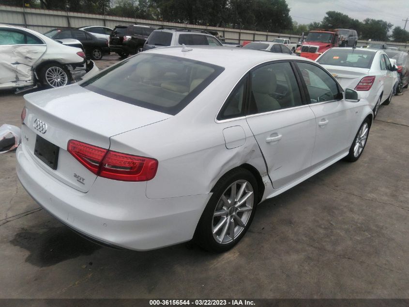 2014 AUDI A4 PREMIUM PLUS - WAUFFAFLXEN014012