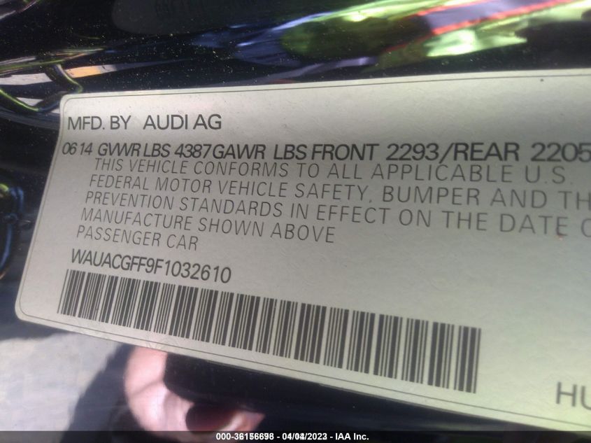 2015 AUDI A3 1.8T PREMIUM - WAUACGFF9F1032610