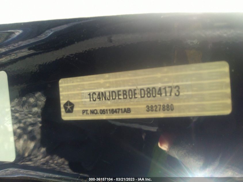 2014 JEEP COMPASS LATITUDE - 1C4NJDEB0ED804173