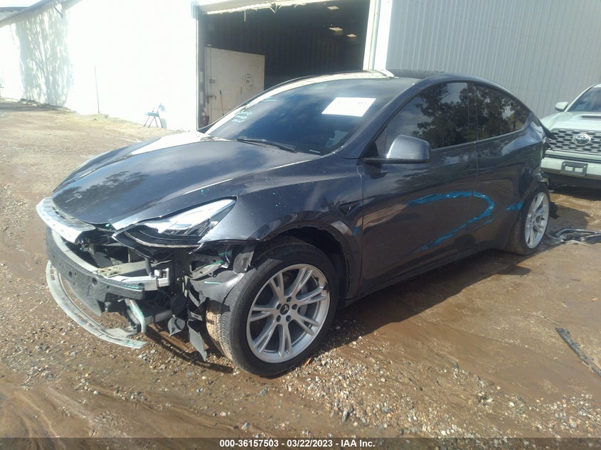 VIN 7SAYGAEE5NF326798 2022 TESLA MODEL Y LONG RANGE