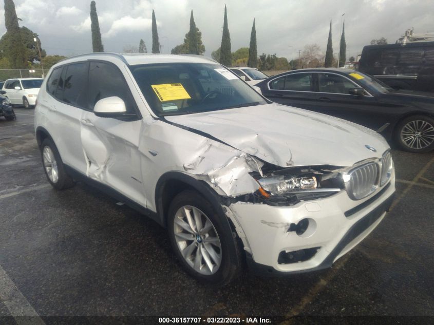 2016 BMW X3 XDRIVE28I - 5UXWX9C53G0D81548