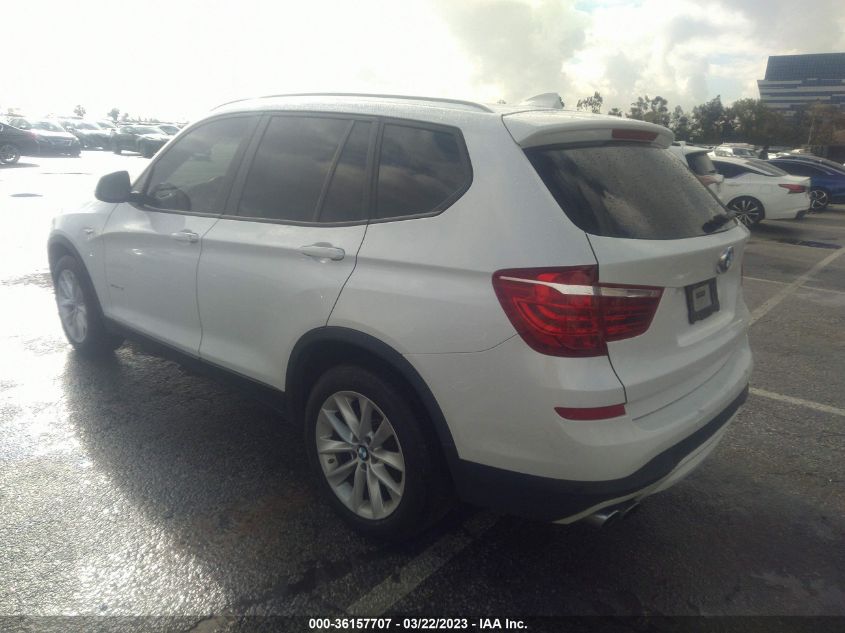 2016 BMW X3 XDRIVE28I - 5UXWX9C53G0D81548