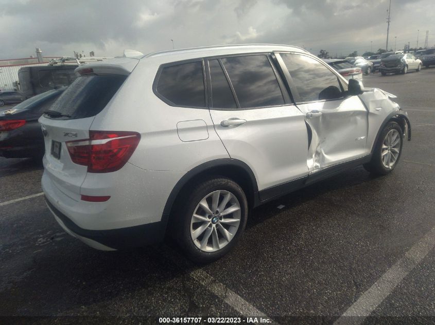 2016 BMW X3 XDRIVE28I - 5UXWX9C53G0D81548