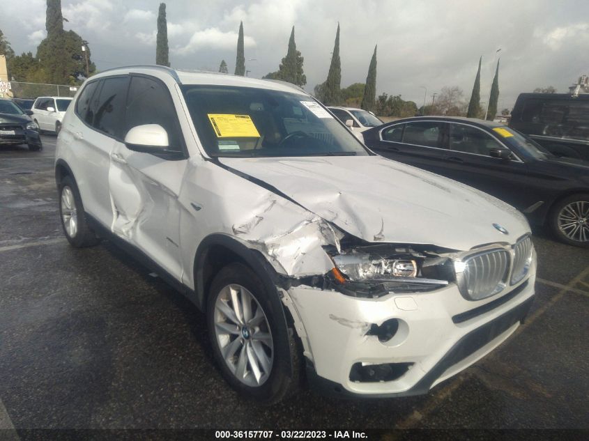 2016 BMW X3 XDRIVE28I - 5UXWX9C53G0D81548