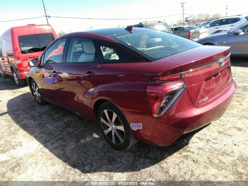 2019 TOYOTA MIRAI JTDBVRBD6KA005568