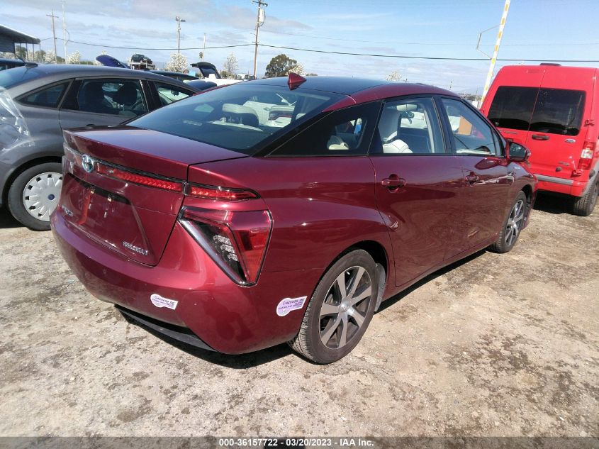2019 TOYOTA MIRAI JTDBVRBD6KA005568