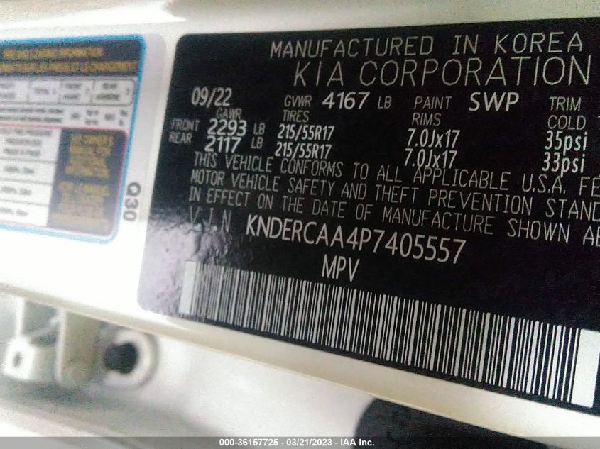 2023 KIA SELTOS EX - KNDERCAA4P7405557