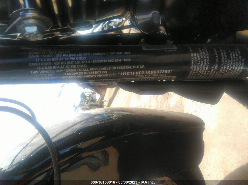 2019 HARLEY-DAVIDSON FLHT 1HD1FVC21KB657280