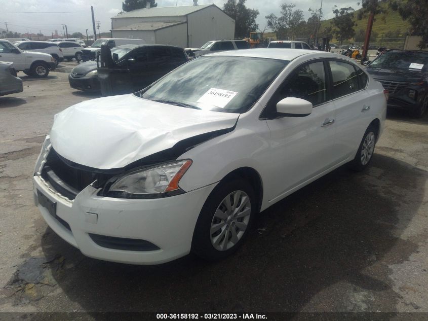 2015 NISSAN SENTRA S - 3N1AB7AP5FY290336