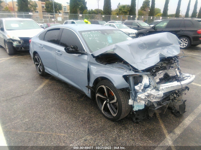 VIN 1HGCV3F2XNA003712 2022 HONDA ACCORD HYBRID SPORT