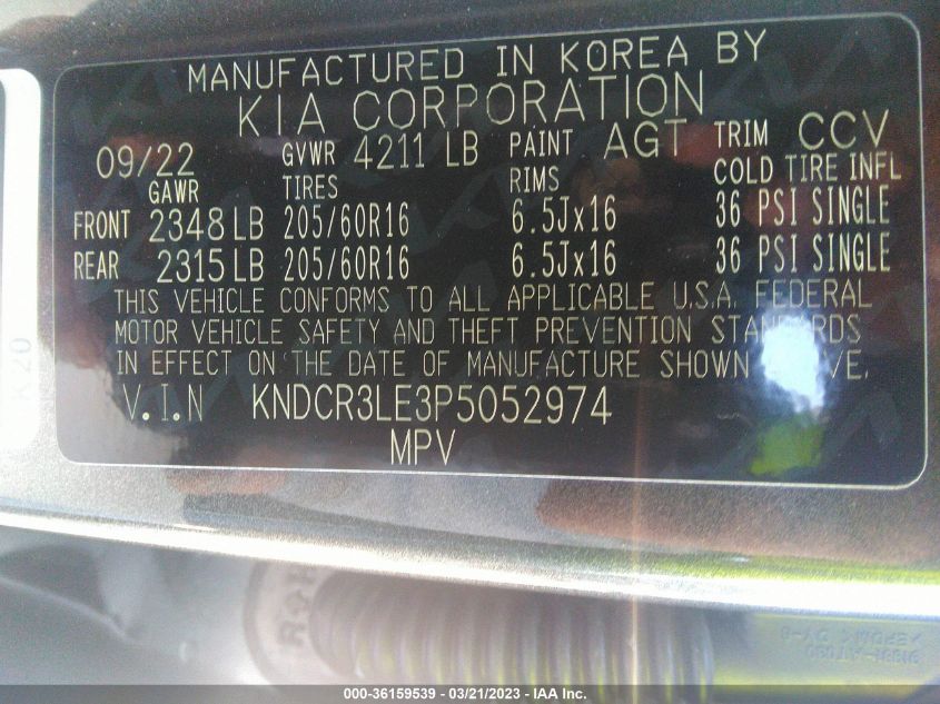 2023 KIA NIRO EX - KNDCR3LE3P5052974