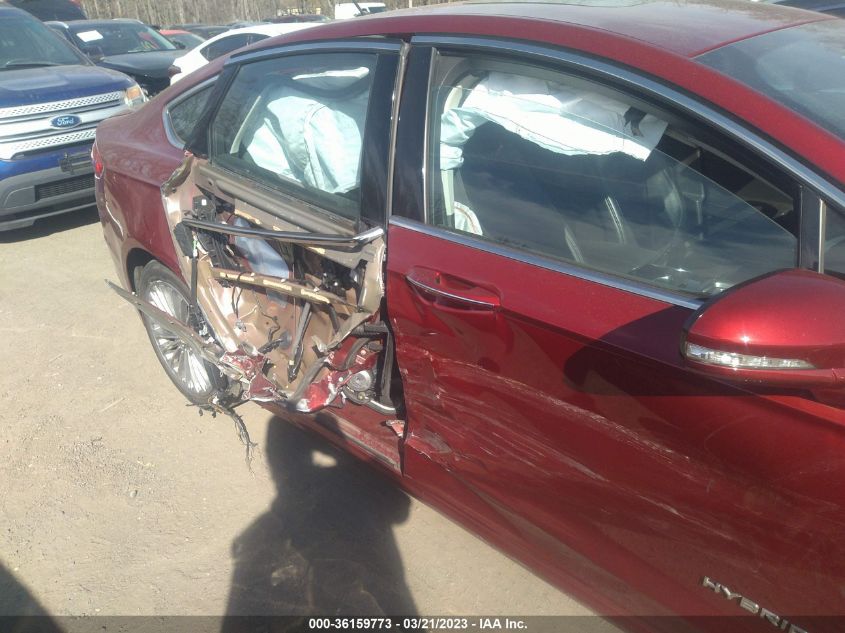 2014 FORD FUSION TITANIUM HYBRID - 3FA6P0RU5ER350832