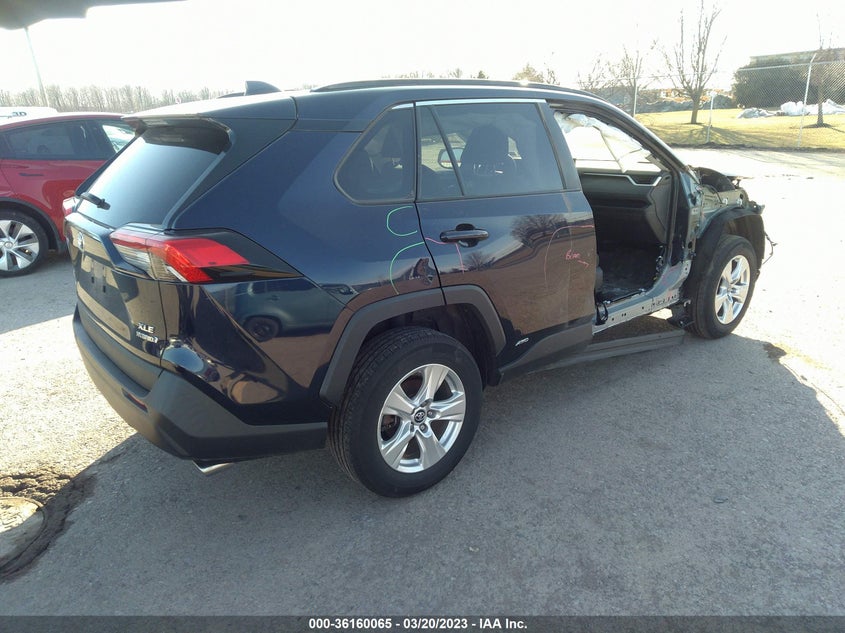 VIN 2T3RWRFV9LW070206 2020 TOYOTA RAV4 HYBRID XLE
