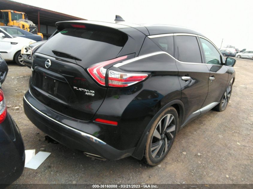 2016 NISSAN MURANO PLATINUM - 5N1AZ2MH4GN163572