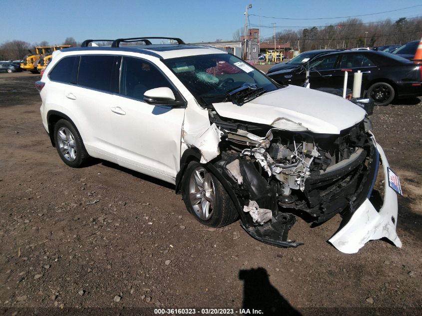 2016 TOYOTA HIGHLANDER LIMITED - 5TDDKRFH2GS237318