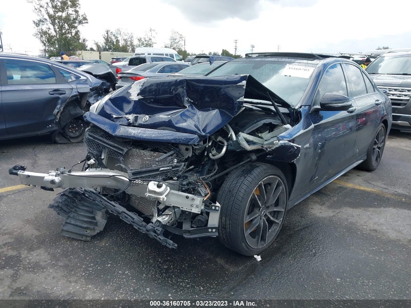 VIN 55SWF6EB2KU304794 2019 MERCEDES-BENZ C-CLASS AMG C 43