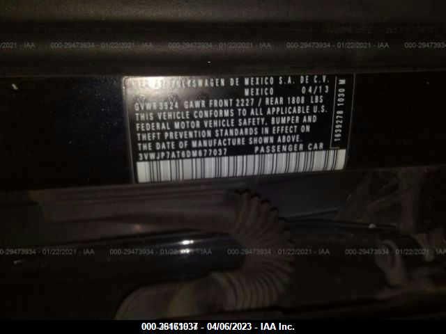 2013 VOLKSWAGEN BEETLE COUPE 2.5L FENDER EDITION 3VWJP7AT6DM677037