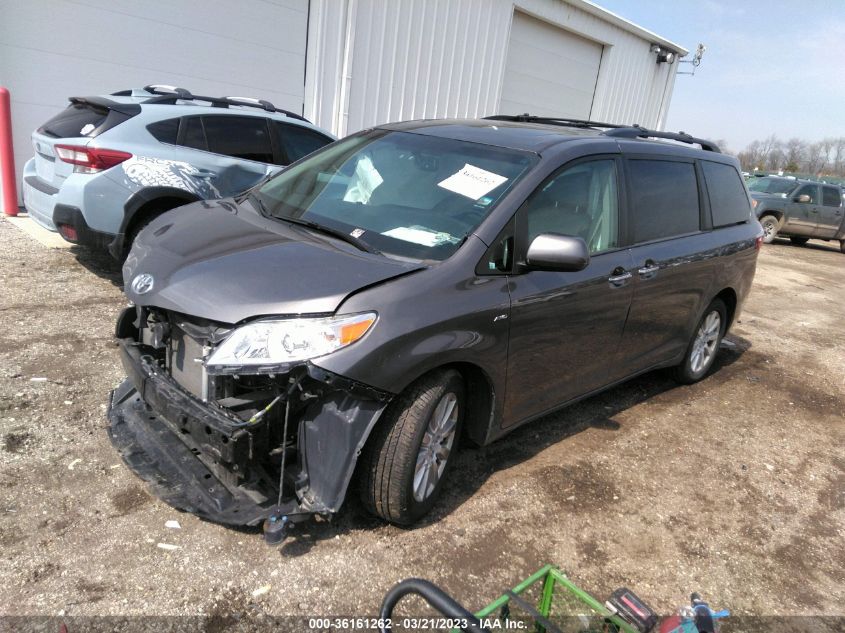 2017 TOYOTA SIENNA XLE - 5TDDZ3DC0HS163348