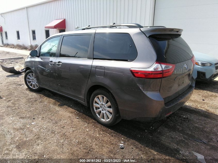 2017 TOYOTA SIENNA XLE - 5TDDZ3DC0HS163348