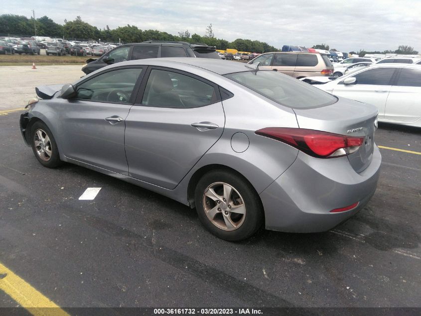 2015 HYUNDAI ELANTRA SE - 5NPDH4AE1FH648910