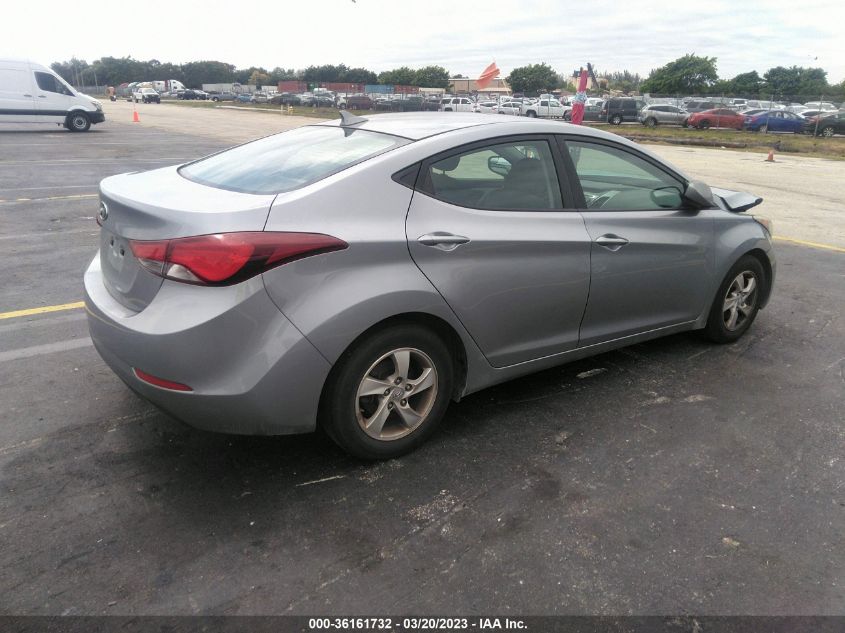 2015 HYUNDAI ELANTRA SE - 5NPDH4AE1FH648910