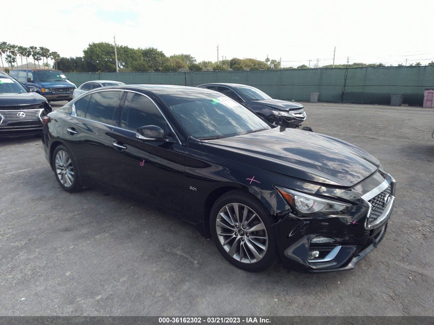 VIN JN1EV7AP6JM360818 2018 INFINITI Q50 3.0T LUXE