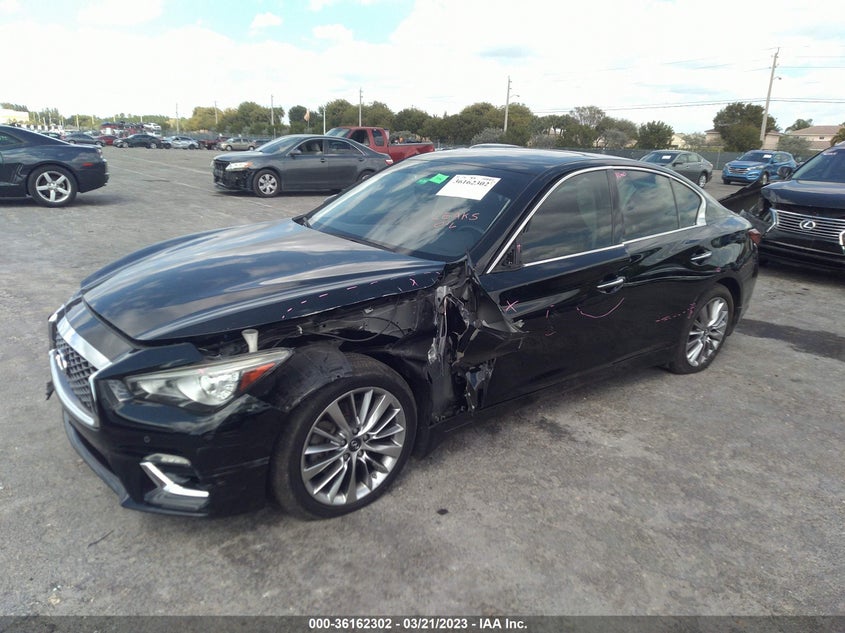 VIN JN1EV7AP6JM360818 2018 INFINITI Q50 3.0T LUXE