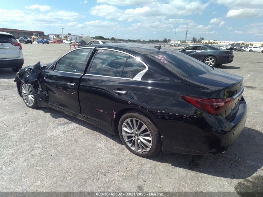 VIN JN1EV7AP6JM360818 2018 INFINITI Q50 3.0T LUXE