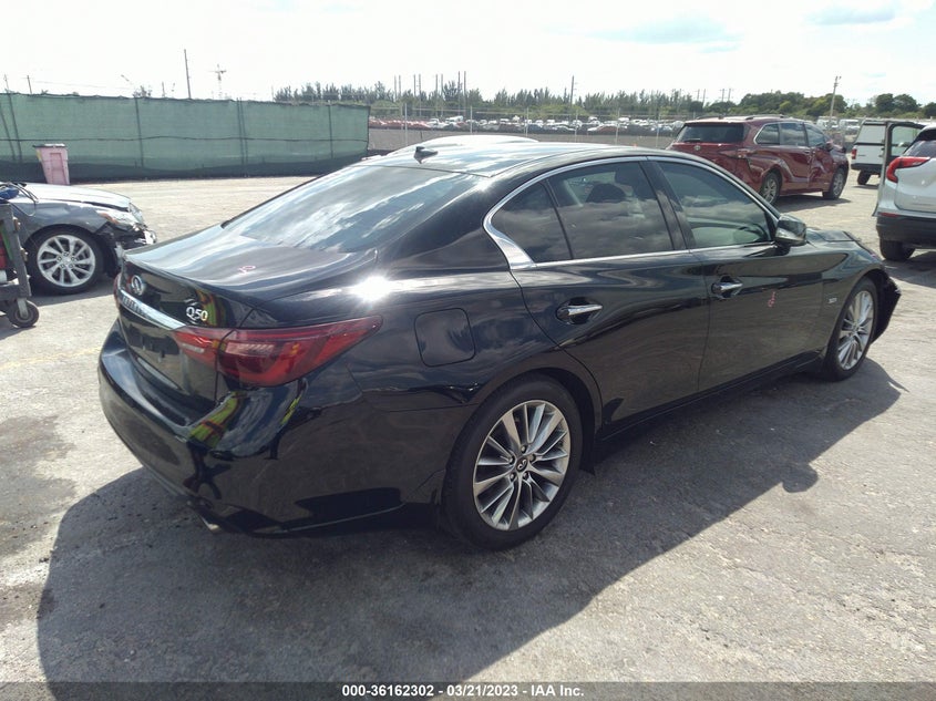 VIN JN1EV7AP6JM360818 2018 INFINITI Q50 3.0T LUXE