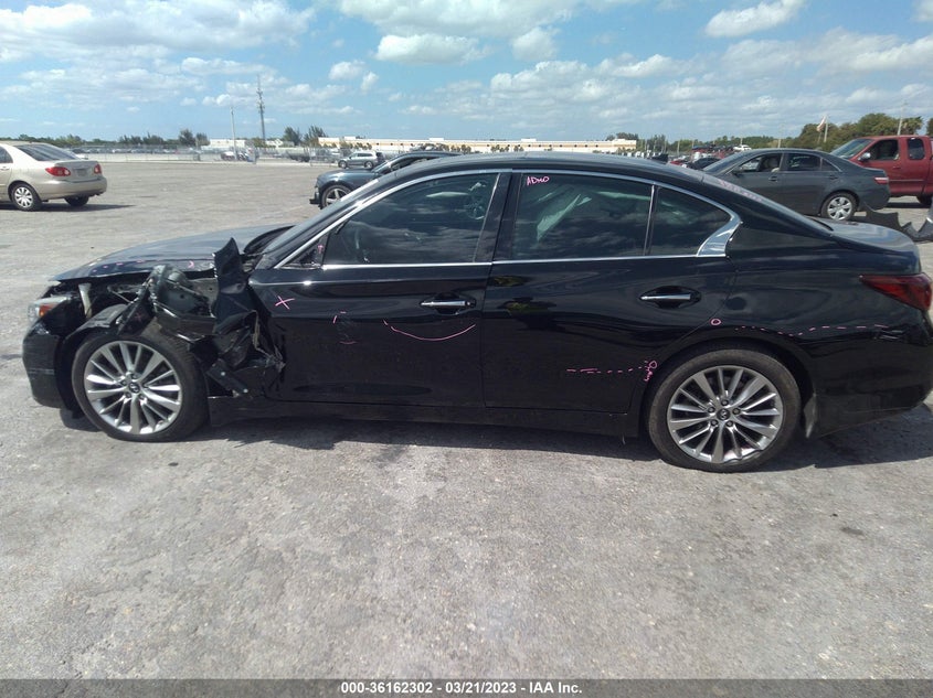 VIN JN1EV7AP6JM360818 2018 INFINITI Q50 3.0T LUXE