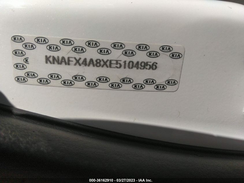 2014 KIA FORTE EX - KNAFX4A8XE5104956