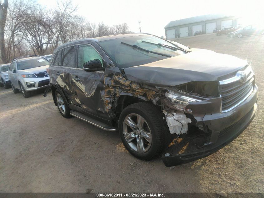 2015 TOYOTA HIGHLANDER LIMITED - 5TDDKRFH4FS072502