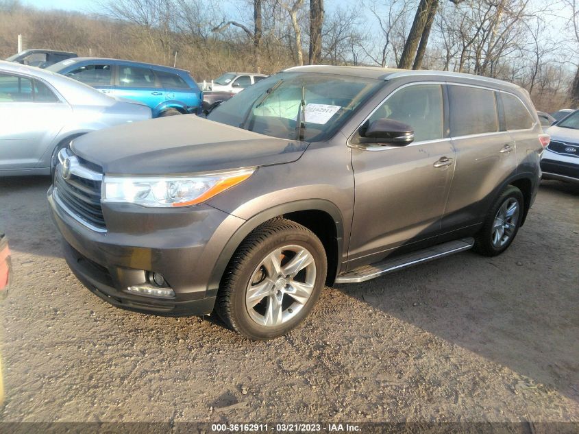 2015 TOYOTA HIGHLANDER LIMITED - 5TDDKRFH4FS072502